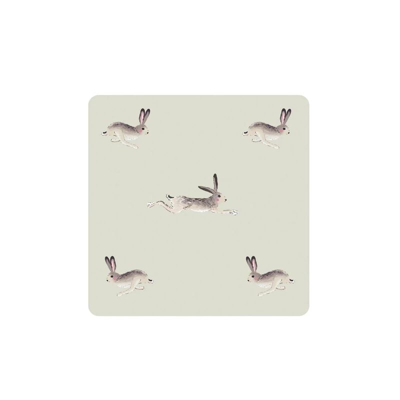 Sophie Allport Coasters Set Of 4 Hare image number 0
