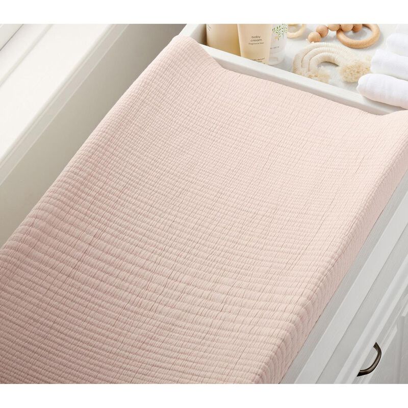 Pottery Barn Kids Organic Matelasse Changing Pad Cover image number 2