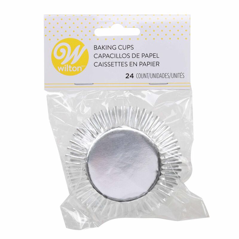 Wilton Baking Cups - Silver 24 Pack image number 1