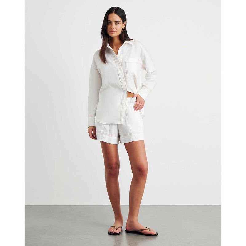 JAG Gigi Linen Relaxed Ls Shirt image number 7