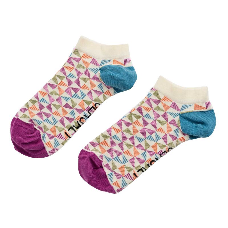 Seasalt Cornwall Womens Arty Trainer Socks Geo Poseidon Mix image number 0