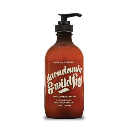 Matakana Botanicals Macadamia & Wild Fig Hand & Body Lotion Pump 360ml