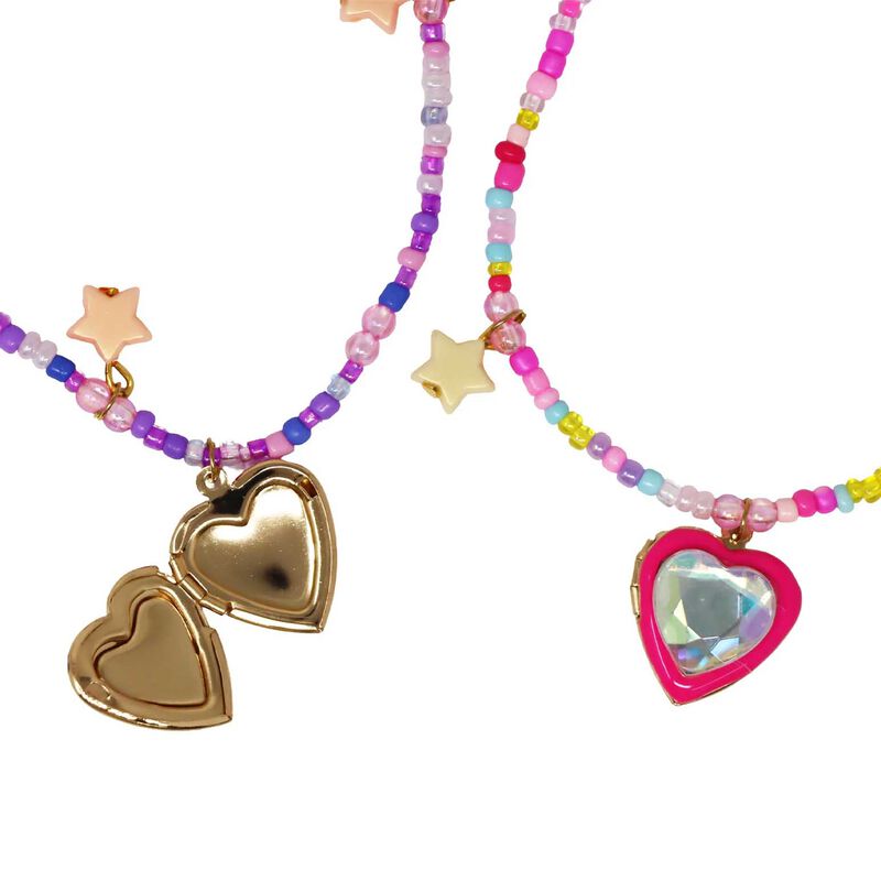 Pink Poppy Bff Sparkle Heart Bestie Necklace Set image number 1