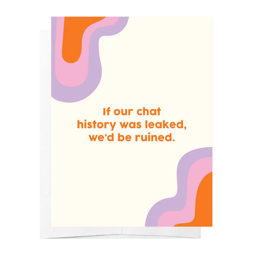 Bad on Paper Chat History Card