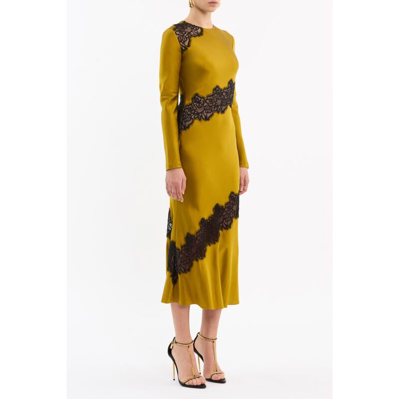 Rebecca Vallance Selena L/S Midi Dress image number 3