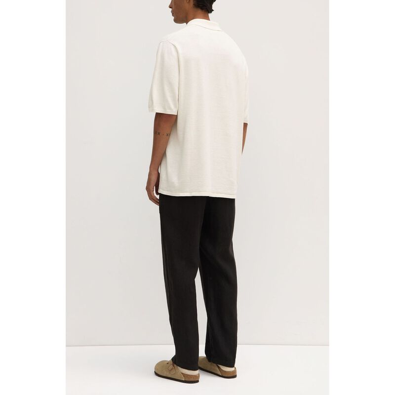Assembly Label Kyle Knit Short Sleeve Shirt Cream image number 1