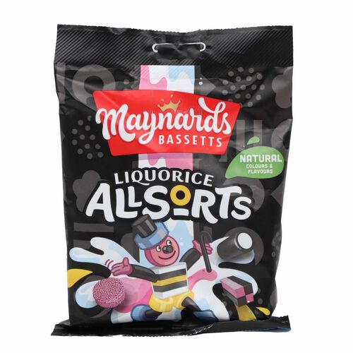 Maynards Bassetts Licorice Allsorts Bag 165g