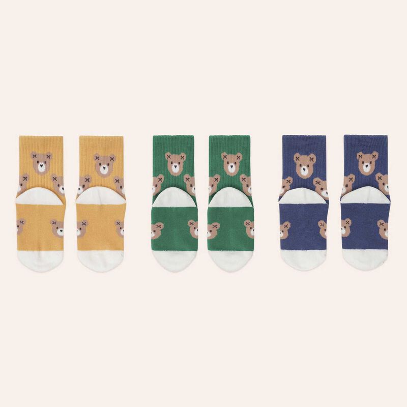 Huxbaby 3Pk Huxbear Sport Sock 6M-2Y image number 1