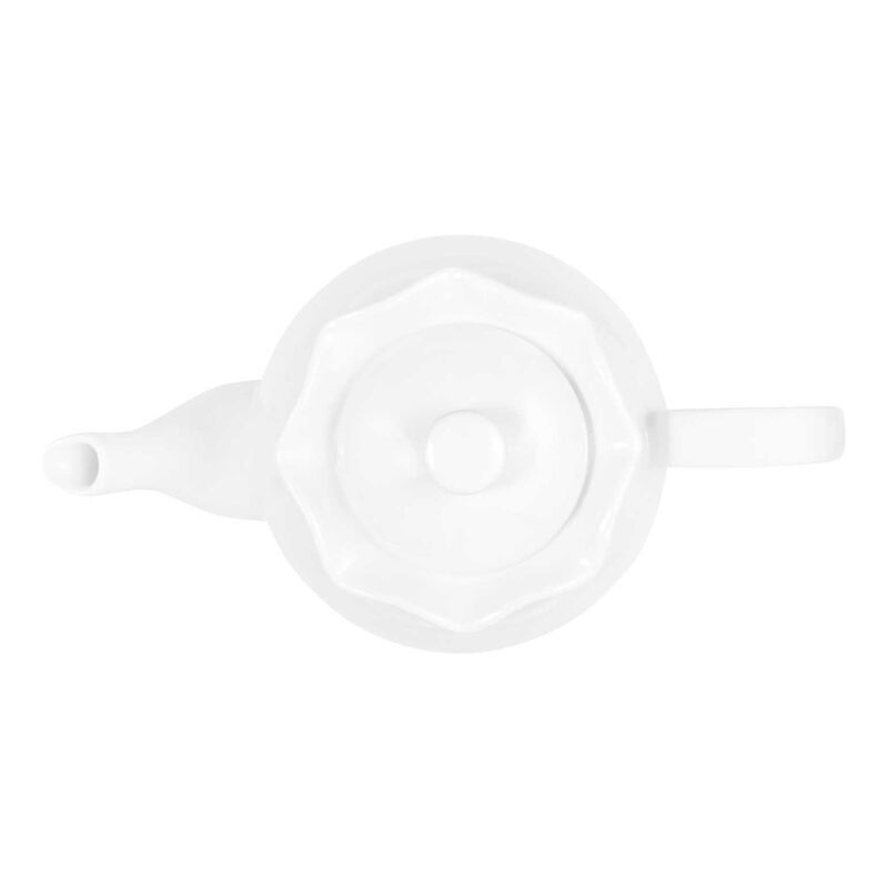 Casa Domani Florence Scallop Teapot 1L White Gift Boxed image number 1