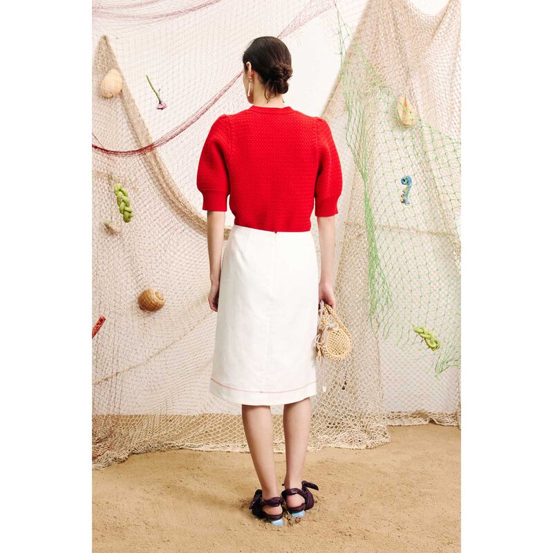 AL&Eacute;MAIS Bermuda Buttercup Midi Skirt image number 1