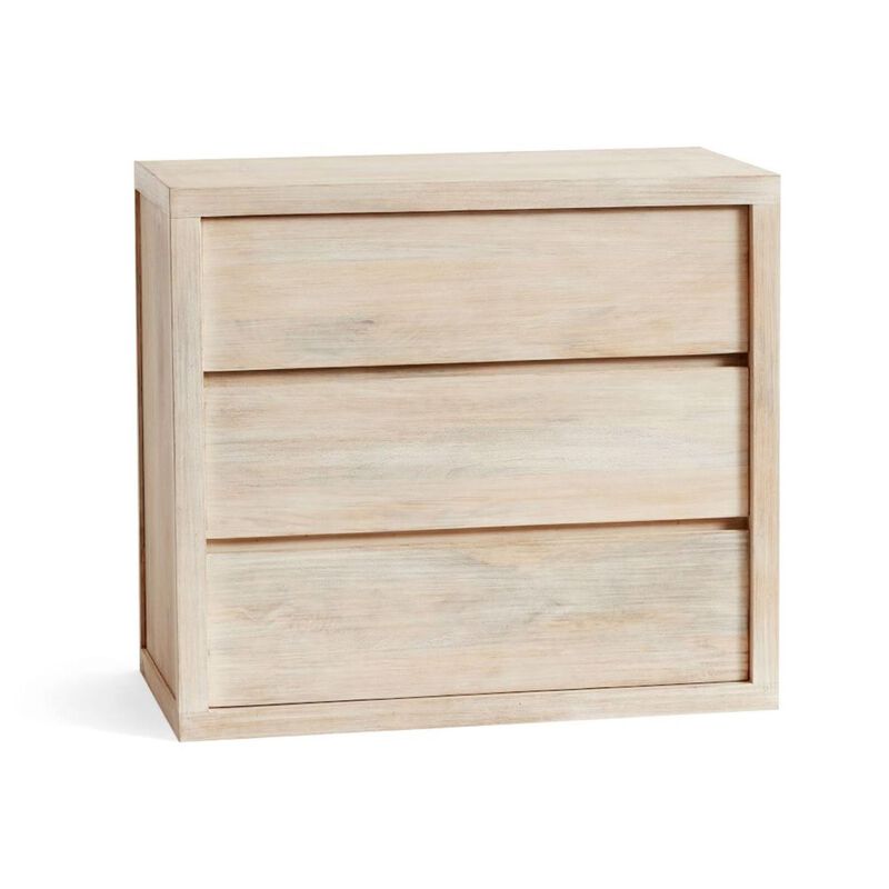 Pottery Barn Cayman 3-Drawer Dresser Mango Wood image number 1