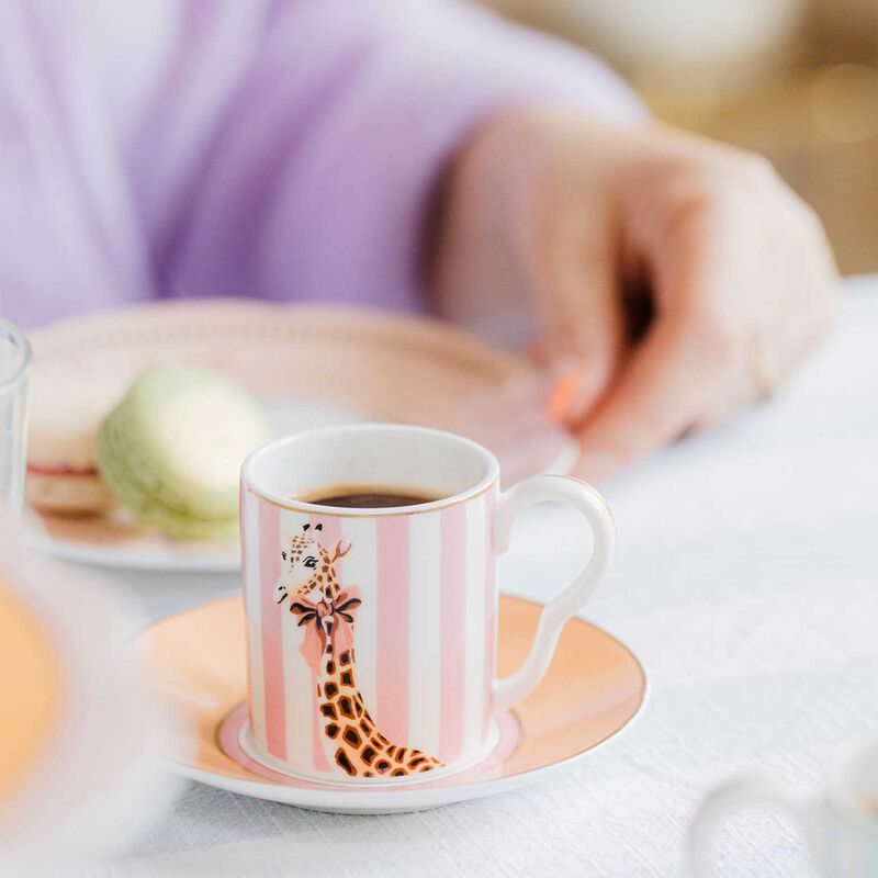 Yvonne Ellen Animal Espresso Cup & Saucers (Set of 2) image number 1
