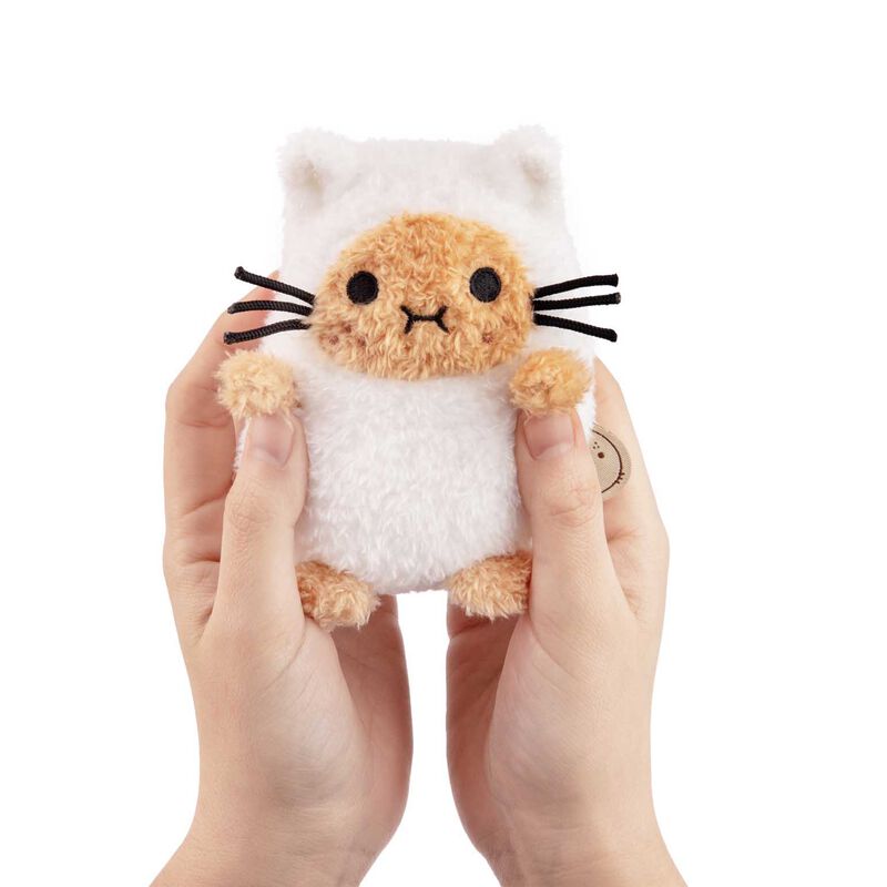 Noodoll White Kitty Ricespud Mini Sitting Plush image number 1