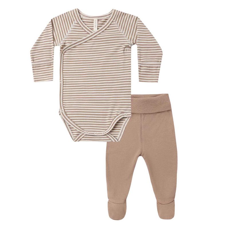Quincy Mae Side Snap Bodysuit + Pant Set image number 0