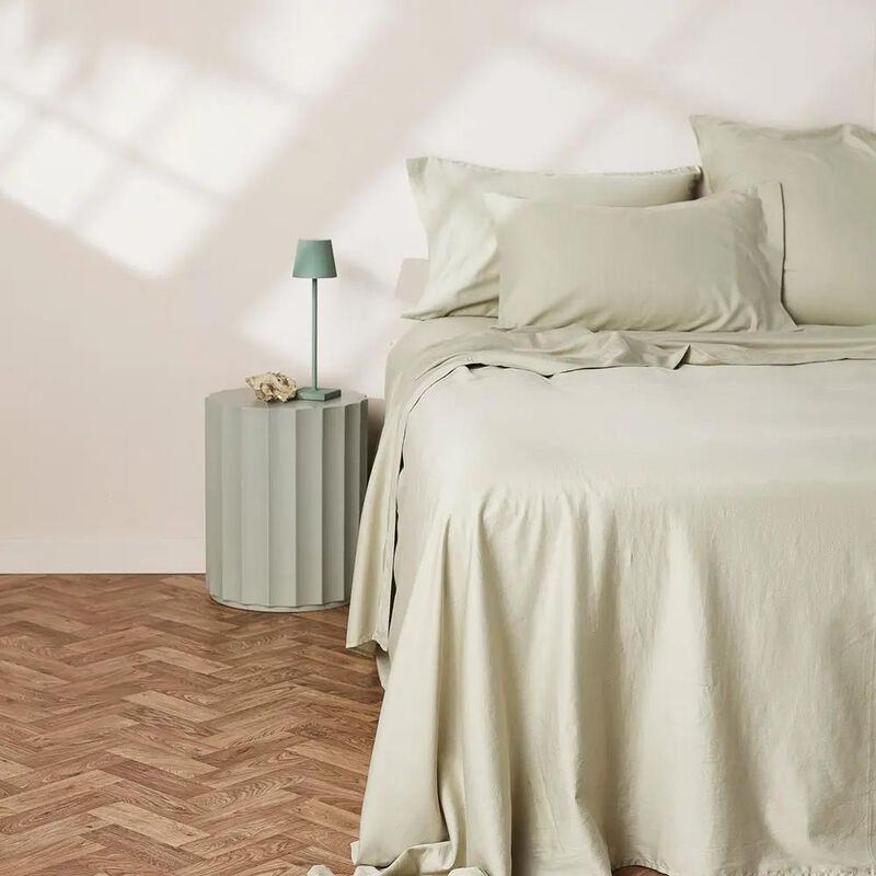 George Street Linen Soft Washed Cotton Sheet Set image number 8