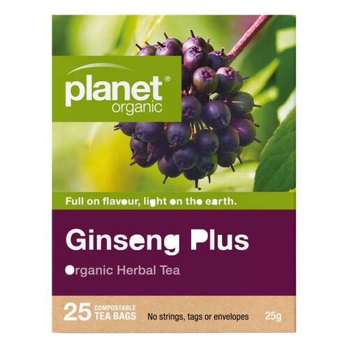 Planet Organic Ginseng 25 Teabags