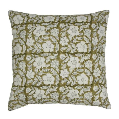 French Country Salta Floral Chartreuse Cushion Cover
