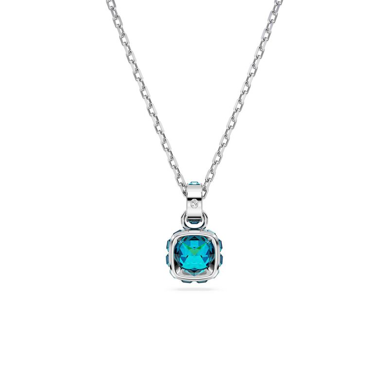 Swarovski Birthstone Square Cut Pendant - December Blue image number 3