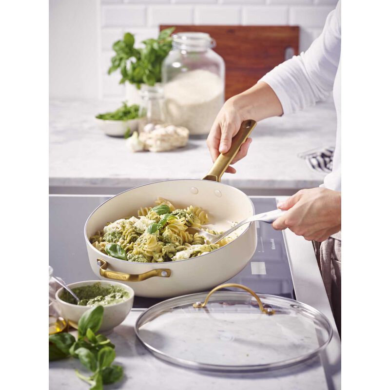 Greenpan Padova PFAS Free Saute Pan 28cm/3.6L - Cream image number 1