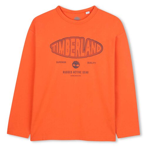 Timberland LS Print Front Tee 4Y-6Y