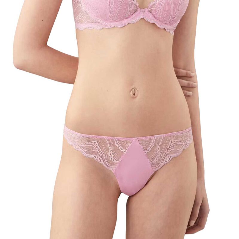 Calvin Klein Sensual Stretch Lace Thong image number 0