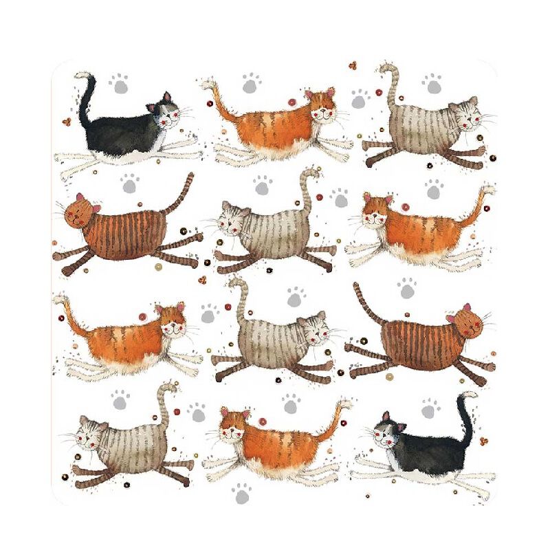 Alex Clark Cats Coaster image number 0