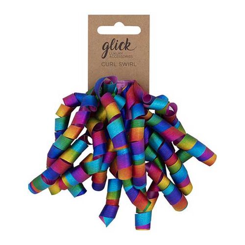 Image Gallery Glick Curl Swirl Fuschia Rainbow