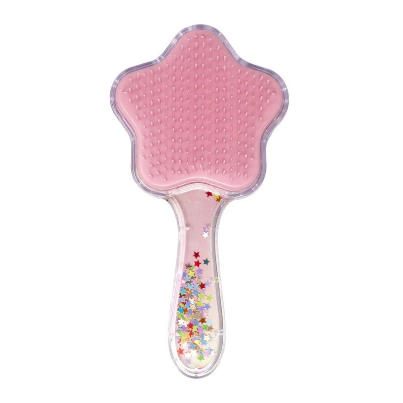 Pink Poppy Unicorn & Vibrant Vacation Holographic Glitter Hairbrush image number 2