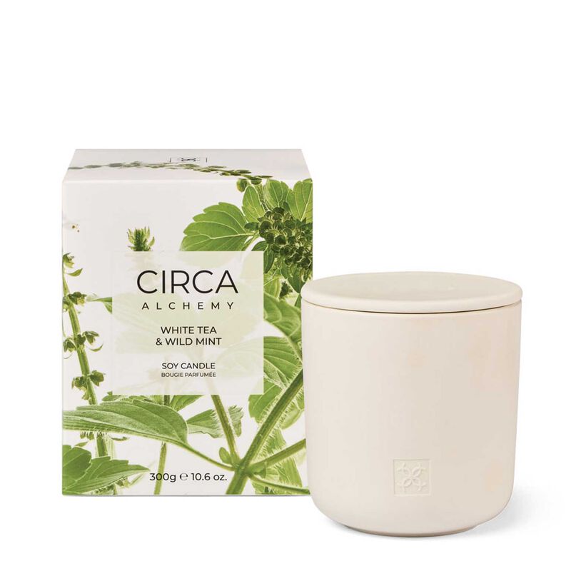 CIRCA Alchemy White Tea & Wild Mint Soy Candle 300g image number 0