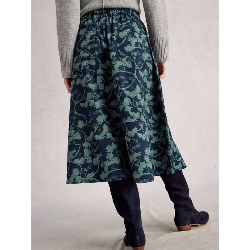 White Stuff Tilly Cord Midi Skirt image number 1