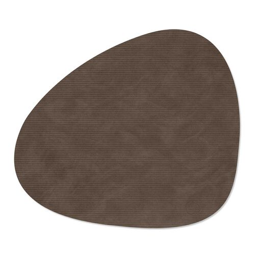 LIND DNA Table Mat Curve L Corduroy Caviar