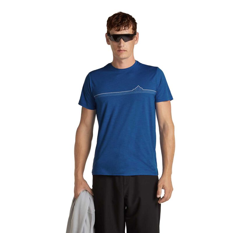 Icebreaker M Merino 150 Tech Lite SS Tee Range Stripes image number 6