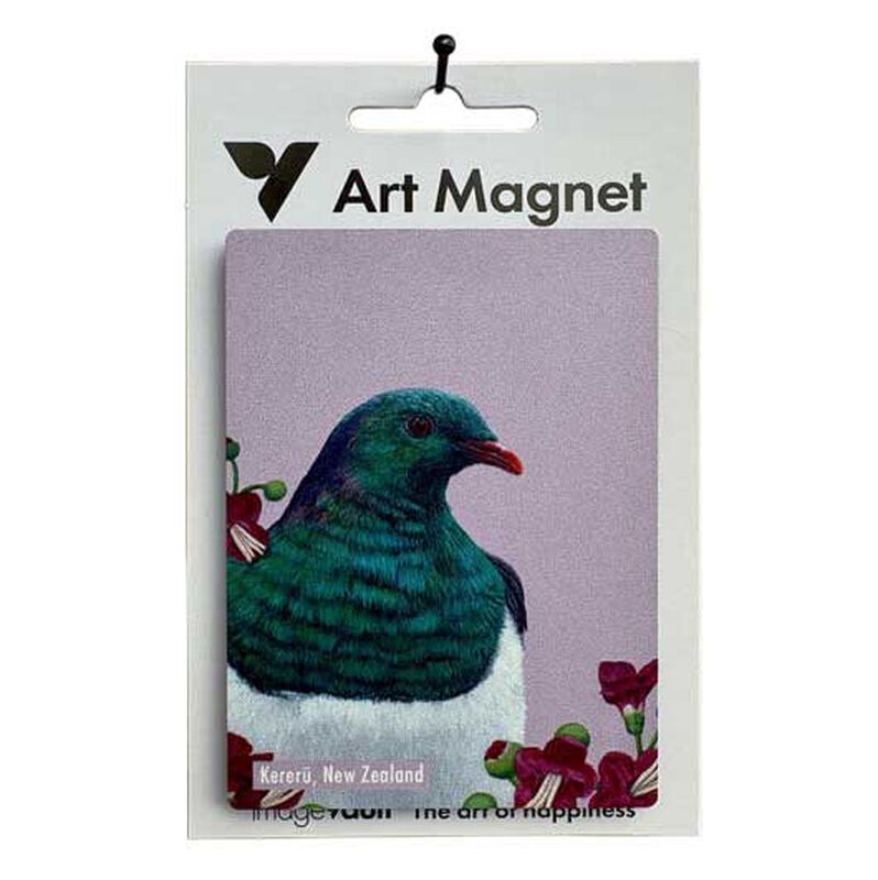 Portrait Of A Kereru Art Magnet image number 0