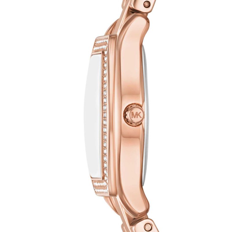 Michael Kors Chelsea Three-Hand Rose Gold-Tone Stainless Steel Watch image number 2