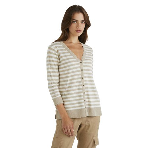 Lania Shell Stripe Cardi