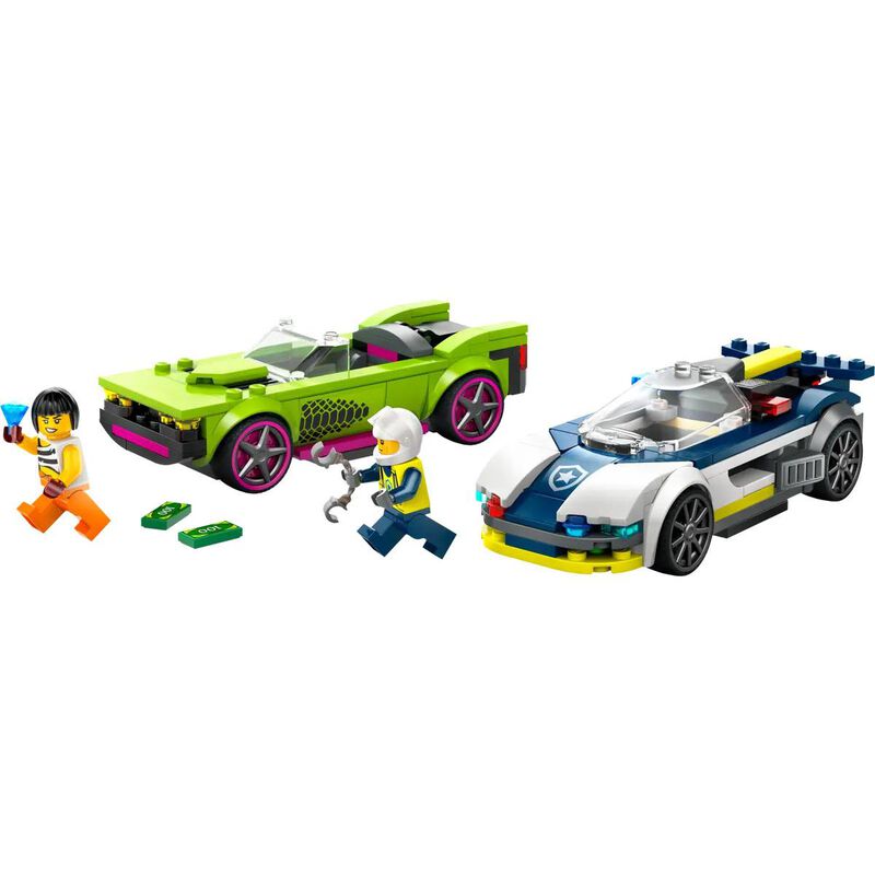 LEGO® City Police Car and Muscle Car Chase image number 1