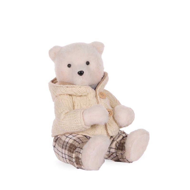Holly & Ivy Frosted Knitted Mrs Bear Sitting image number 0