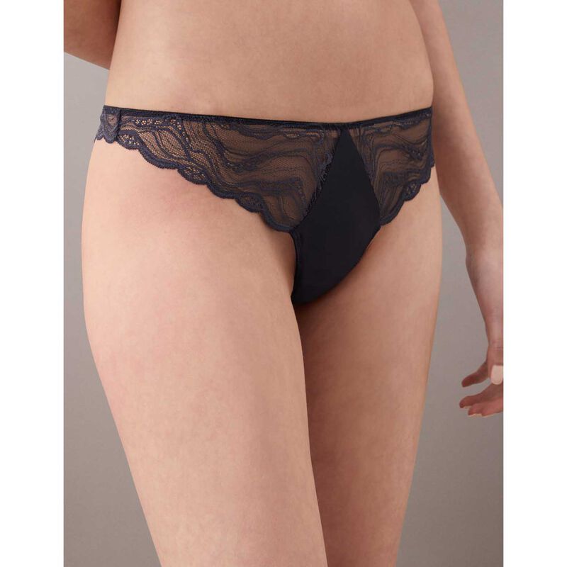 Calvin Klein Sensual Stretch Lace Thong image number 2