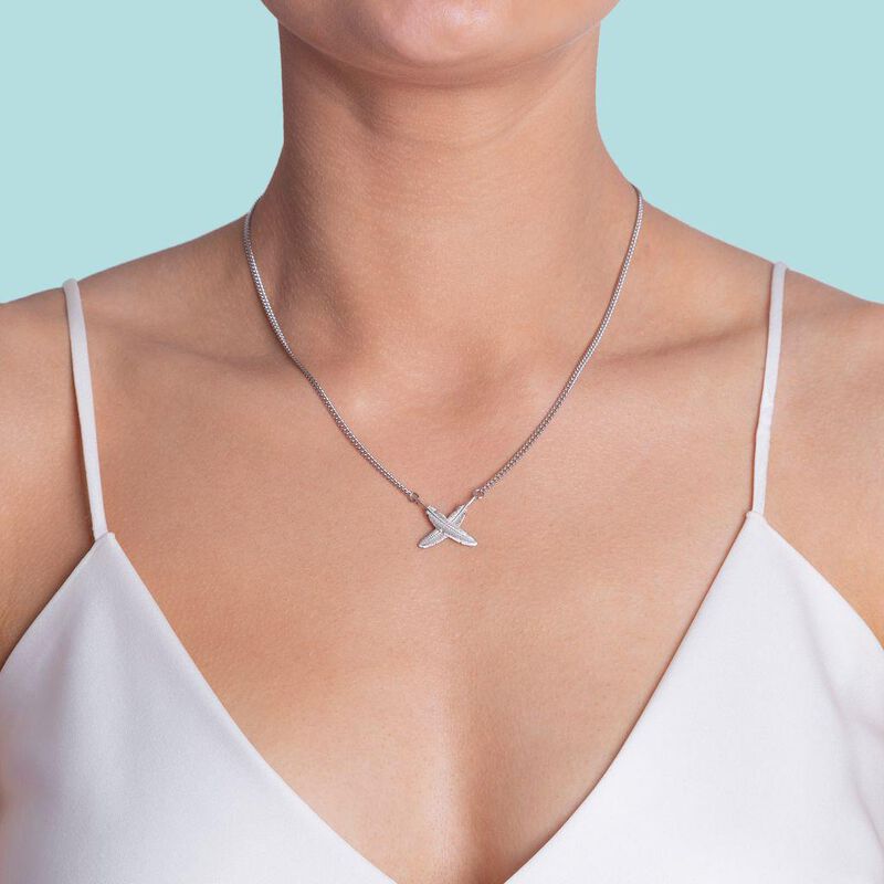 Boh Runga Feather Kisses Pendant Silver image number 1