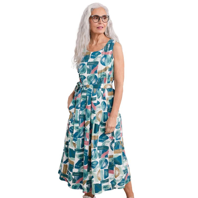 Seasalt Cornwall Belle Dress Driftwood Marks Chalk image number 0