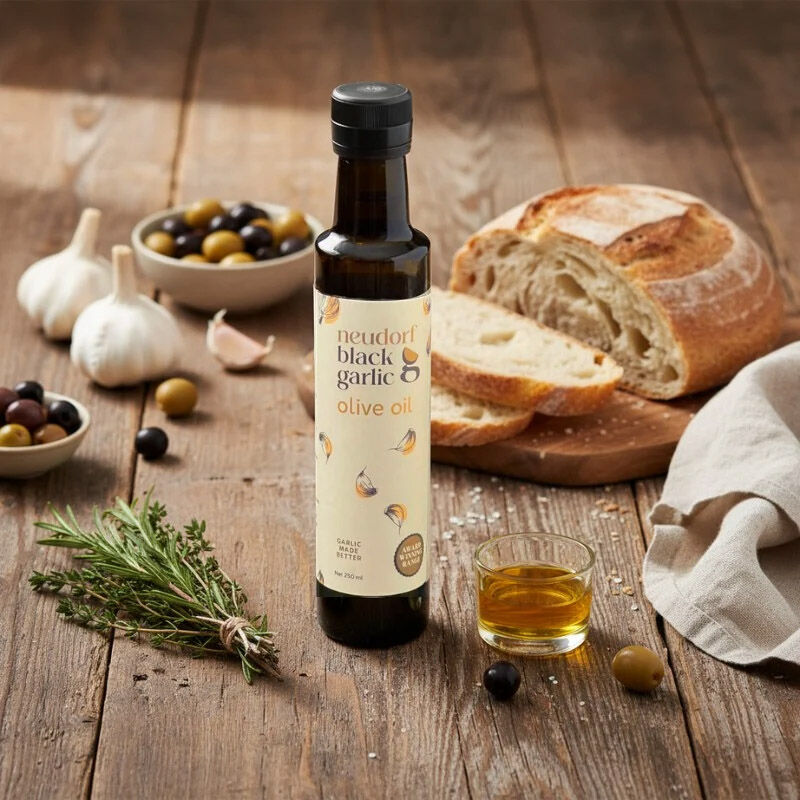 Neudorf Black Garlic Infused Extra Virgin Olive Oil 250ml image number 1