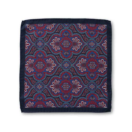 Gibson Coral Paisley Pocket Square