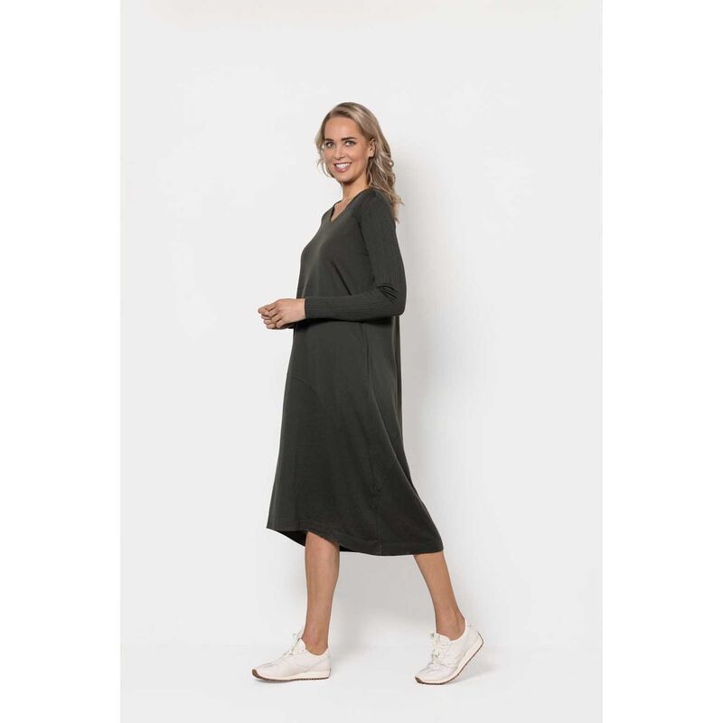 B Essentials by Ballantynes V Neck Dress image number 3