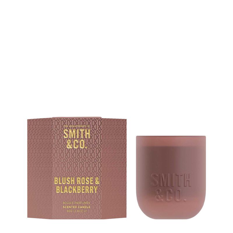 Smith & Co. Blush Rose & Blackberry Festive Candle 80g image number 0