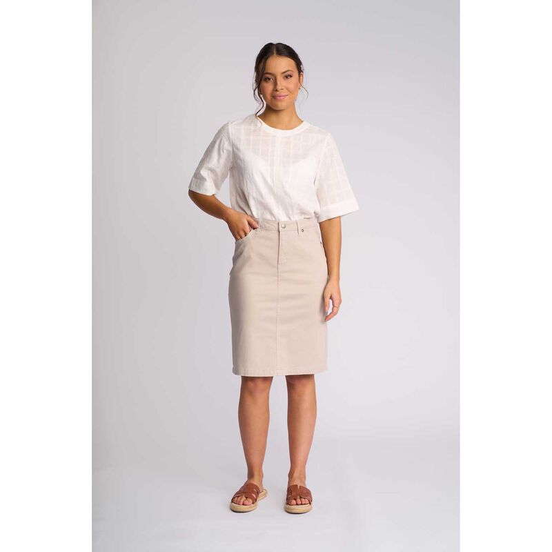 Vassalli Plain Lightweight Skirt image number 3