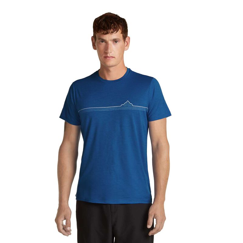 Icebreaker M Merino 150 Tech Lite SS Tee Range Stripes image number 3