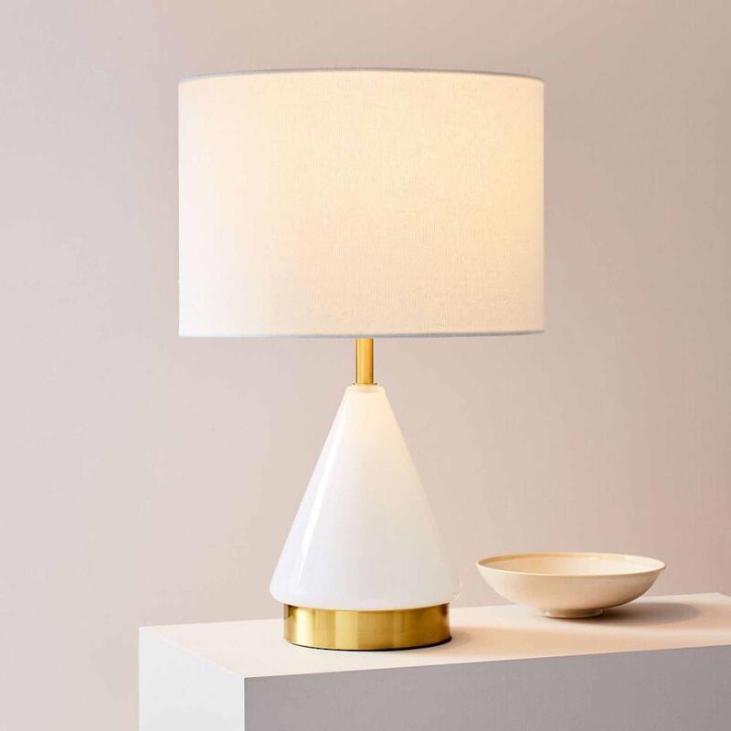 West Elm Metalised Glass Table Lamp + USB - Small image number 2
