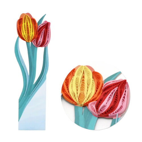 Origamo Filigrana Bookmark - Tulips
