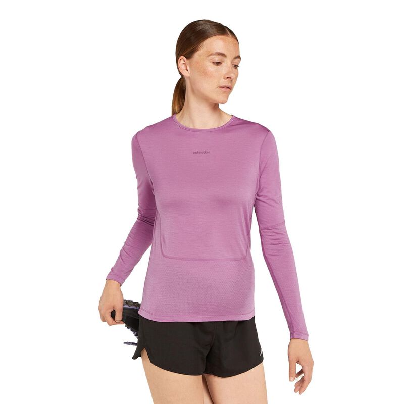 Icebreaker Womens Merino 125 ZoneKnit Energy Wind LS Tee image number 4