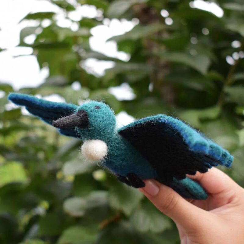 Gifted Hands Handmade Felted NZ Tui 100x160mm image number 2